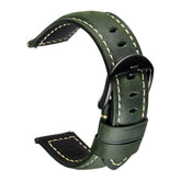 Sawyer Samsung 黑扣皮革錶帶 - hkwatchbandco