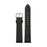 Waldo Nappa真皮撞色明線快拆平口錶帶 - hkwatchbandco