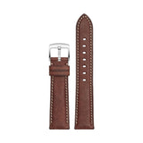 Waldron Frosted Leather Quick Release Flat Watch Strap
