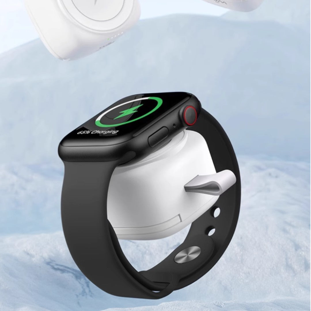 Apple Watch 迷你充電器 (2.5W自帶雙線1200mAh) - hkwatchbandco