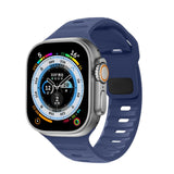 Abbas Apple Solid Color Silicone Watch Strap