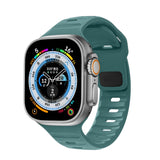 Abbas Apple Solid Color Silicone Watch Strap