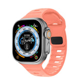 Abbas Apple Solid Color Silicone Watch Strap