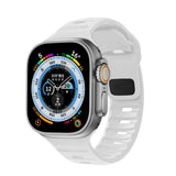 Abbas Apple Solid Color Silicone Watch Strap