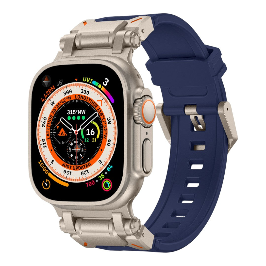 Abdul Apple 不鏽鋼矽膠錶帶 - hkwatchbandco