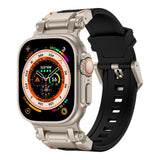Abdul Apple 不鏽鋼矽膠錶帶 - hkwatchbandco