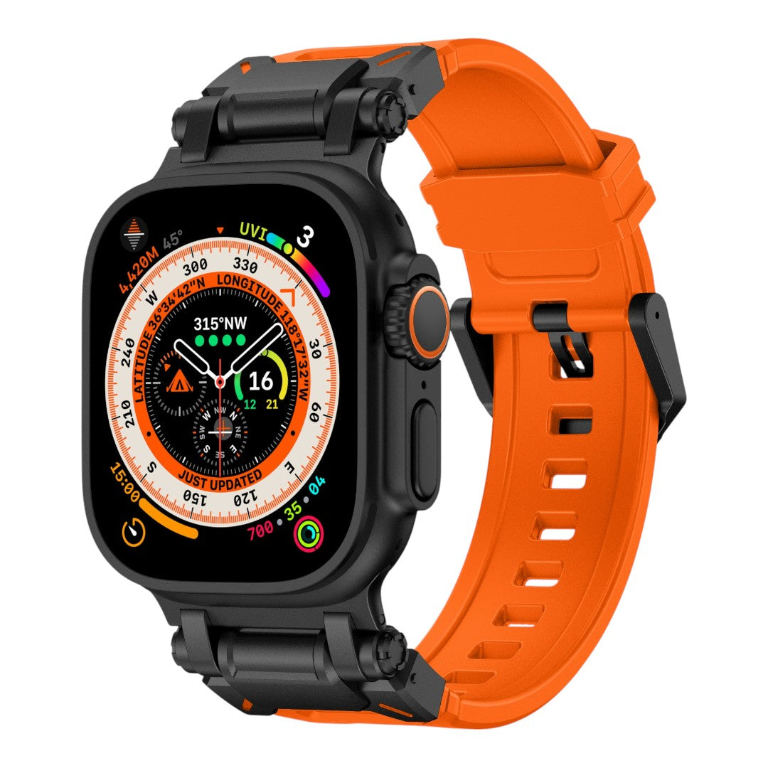 Abdul Apple 不鏽鋼矽膠錶帶 - hkwatchbandco
