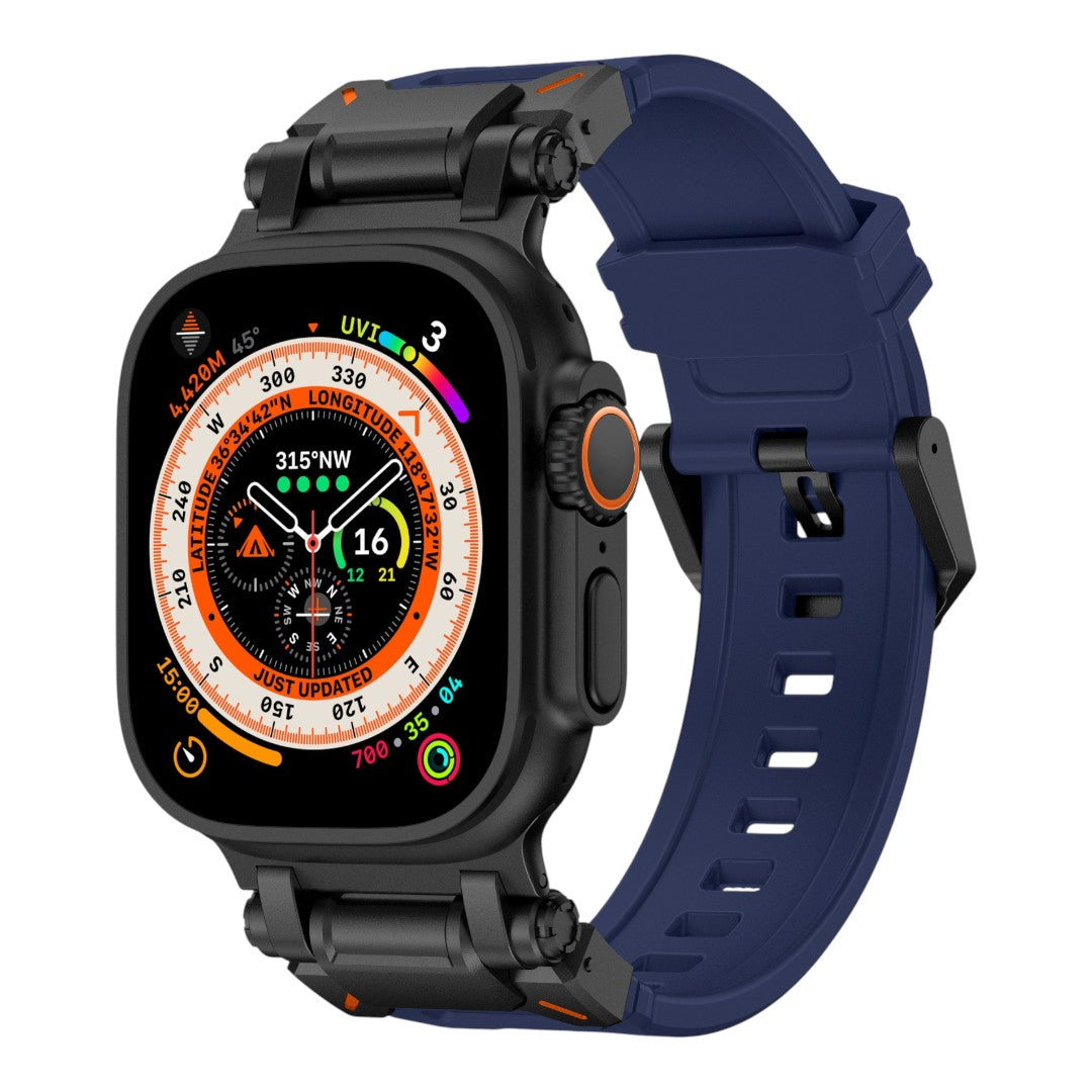 Abdul Apple 不鏽鋼矽膠錶帶 - hkwatchbandco