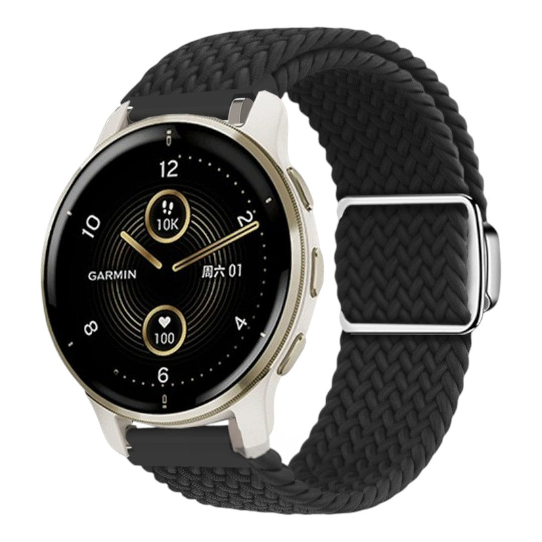 Gallagher Garmin 淨色編織磁吸錶帶 - hkwatchbandco