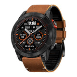Garnet Garmin 皮革矽膠錶帶 - hkwatchbandco