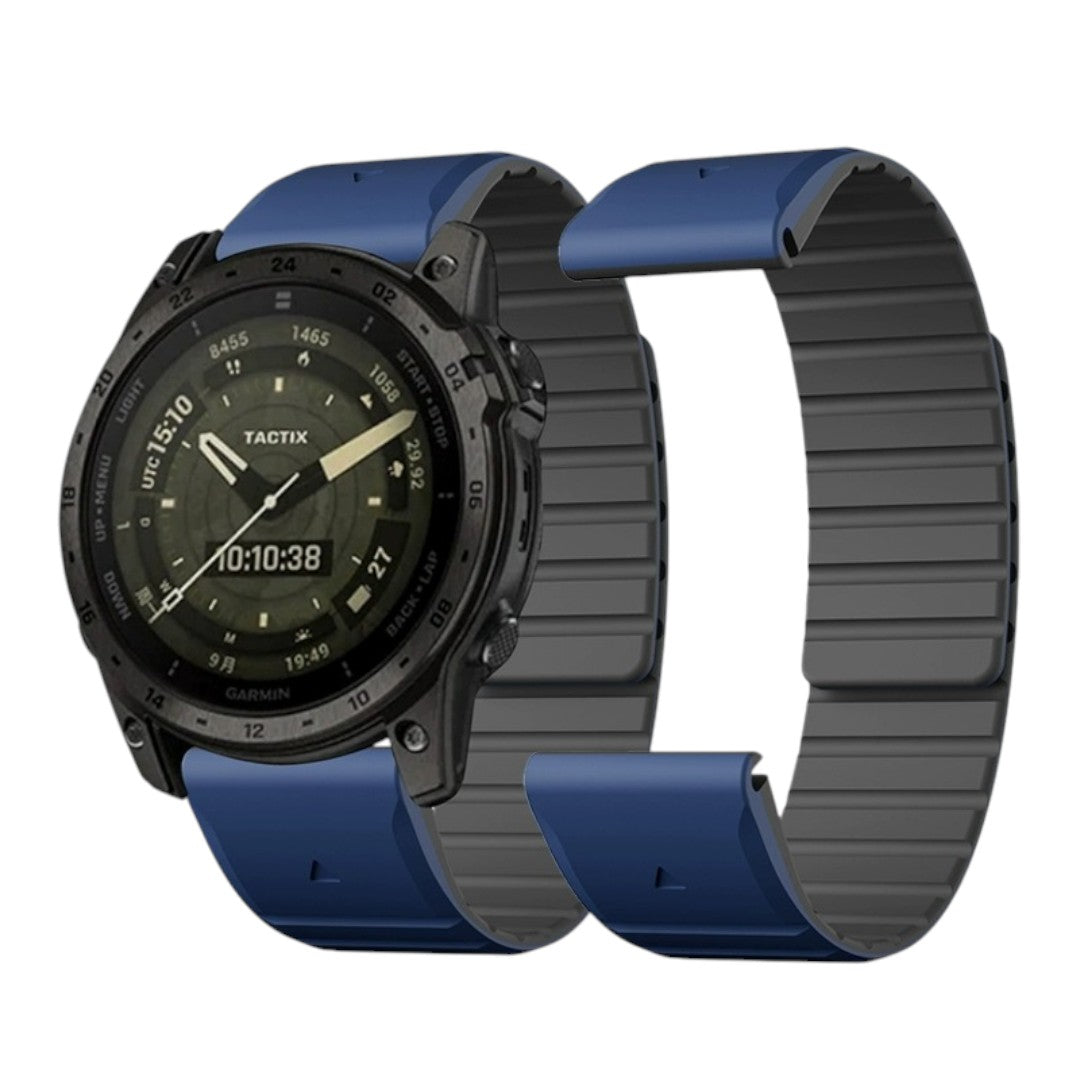 Garrett Garmin 雙色矽膠磁吸錶帶 - hkwatchbandco