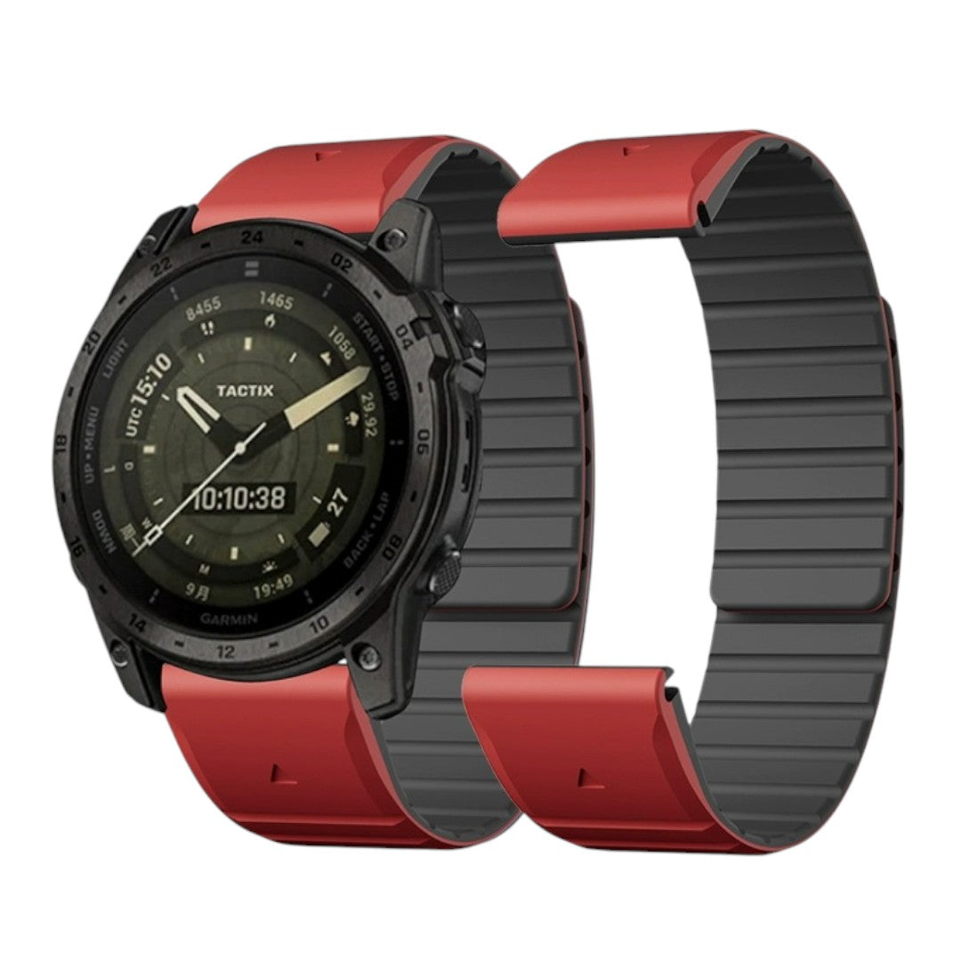 Garrett Garmin 雙色矽膠磁吸錶帶 - hkwatchbandco