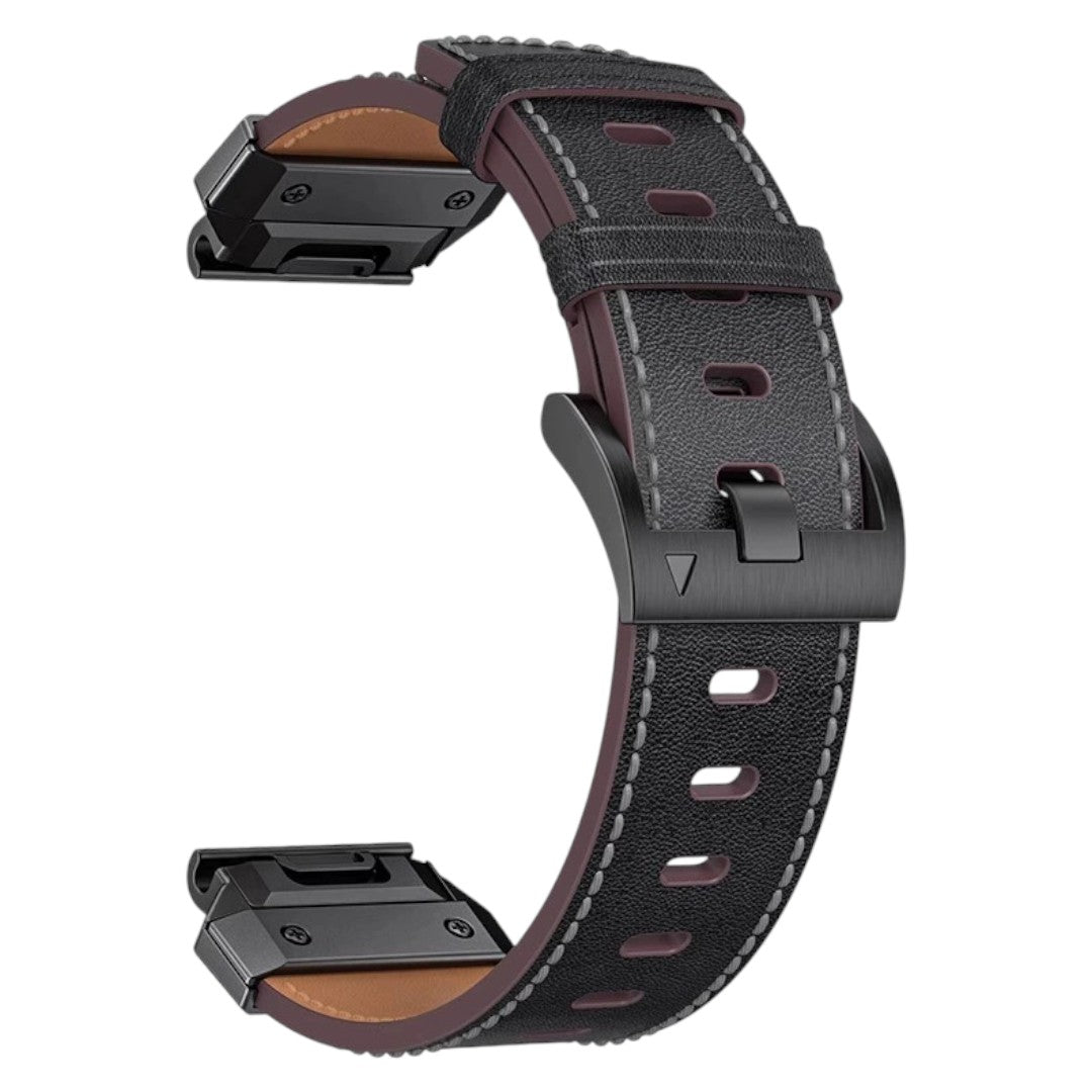 Gilbert Garmin stainless steel leather strap