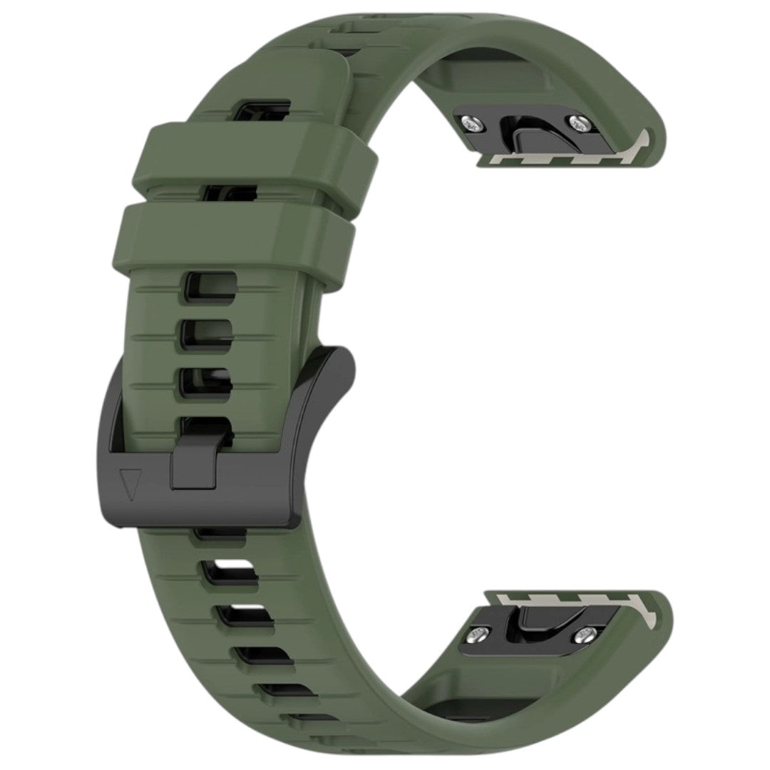 Gibson Garmin 雙色矽膠錶帶【標準快拆】 - hkwatchbandco