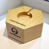 Apple Watch 木製雷射刻印客製化充電底座 - hkwatchbandco