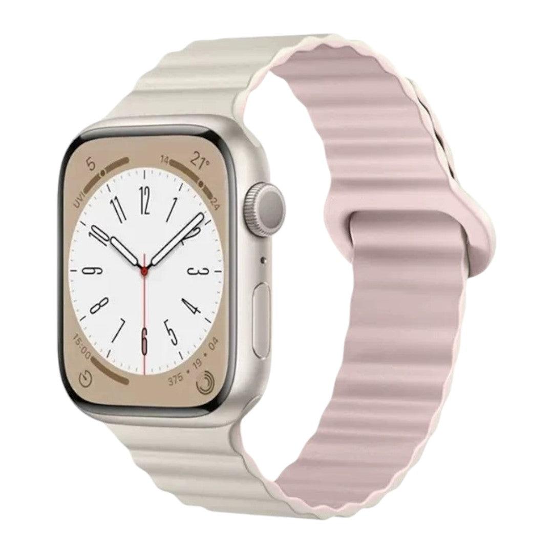 Asher Apple 矽膠雙併色錶帶 - hkwatchbandco