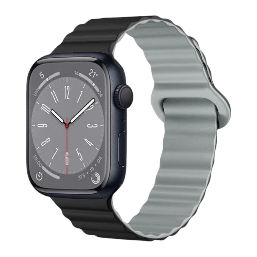 Asher Apple 矽膠雙併色錶帶 - hkwatchbandco