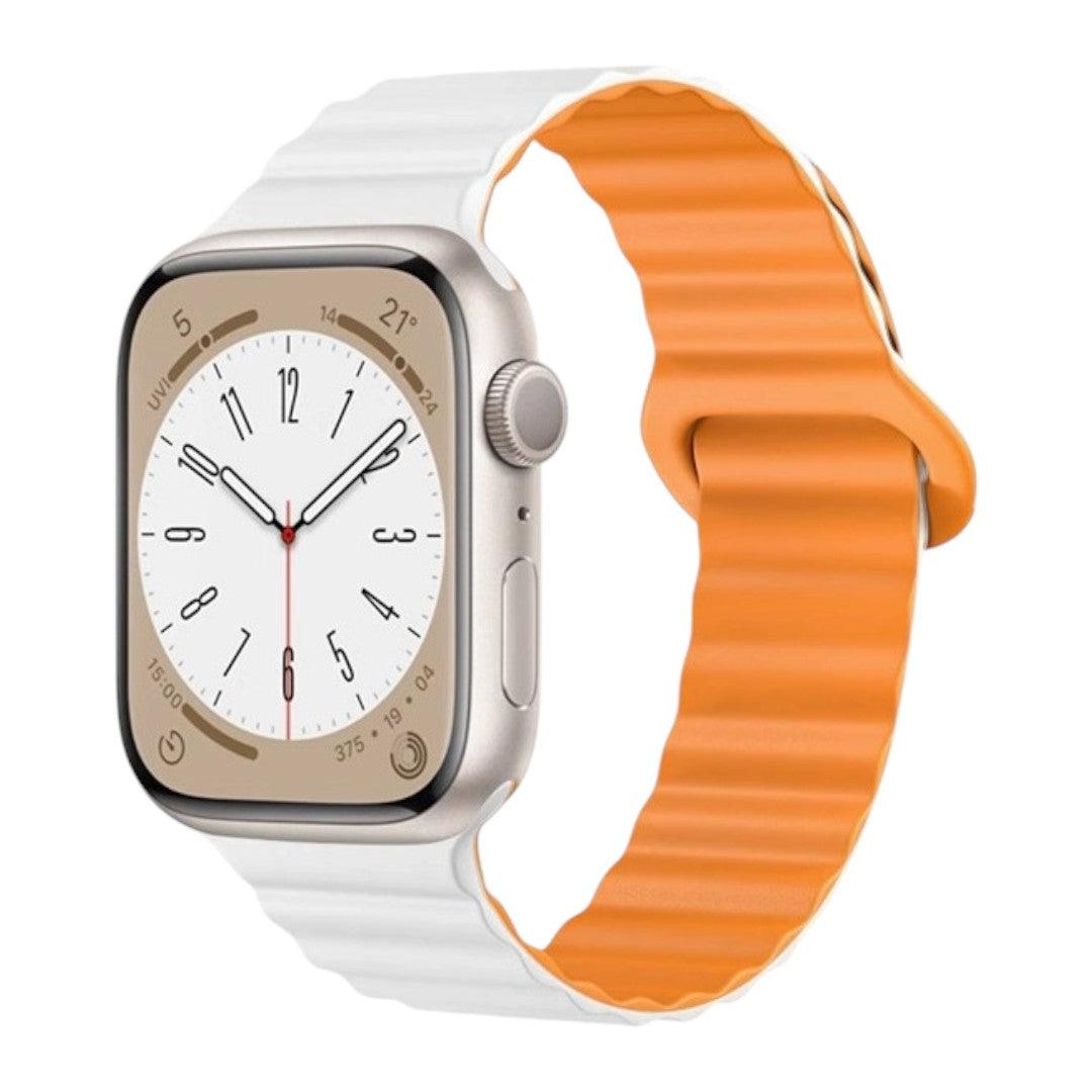 Abdalla Apple 矽膠雙併色錶帶 - hkwatchbandco