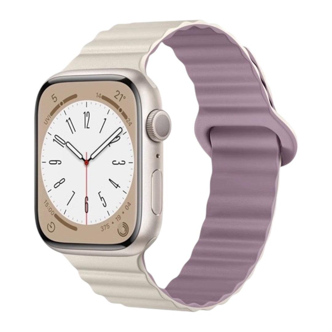 Asher Apple 矽膠雙併色錶帶 - hkwatchbandco