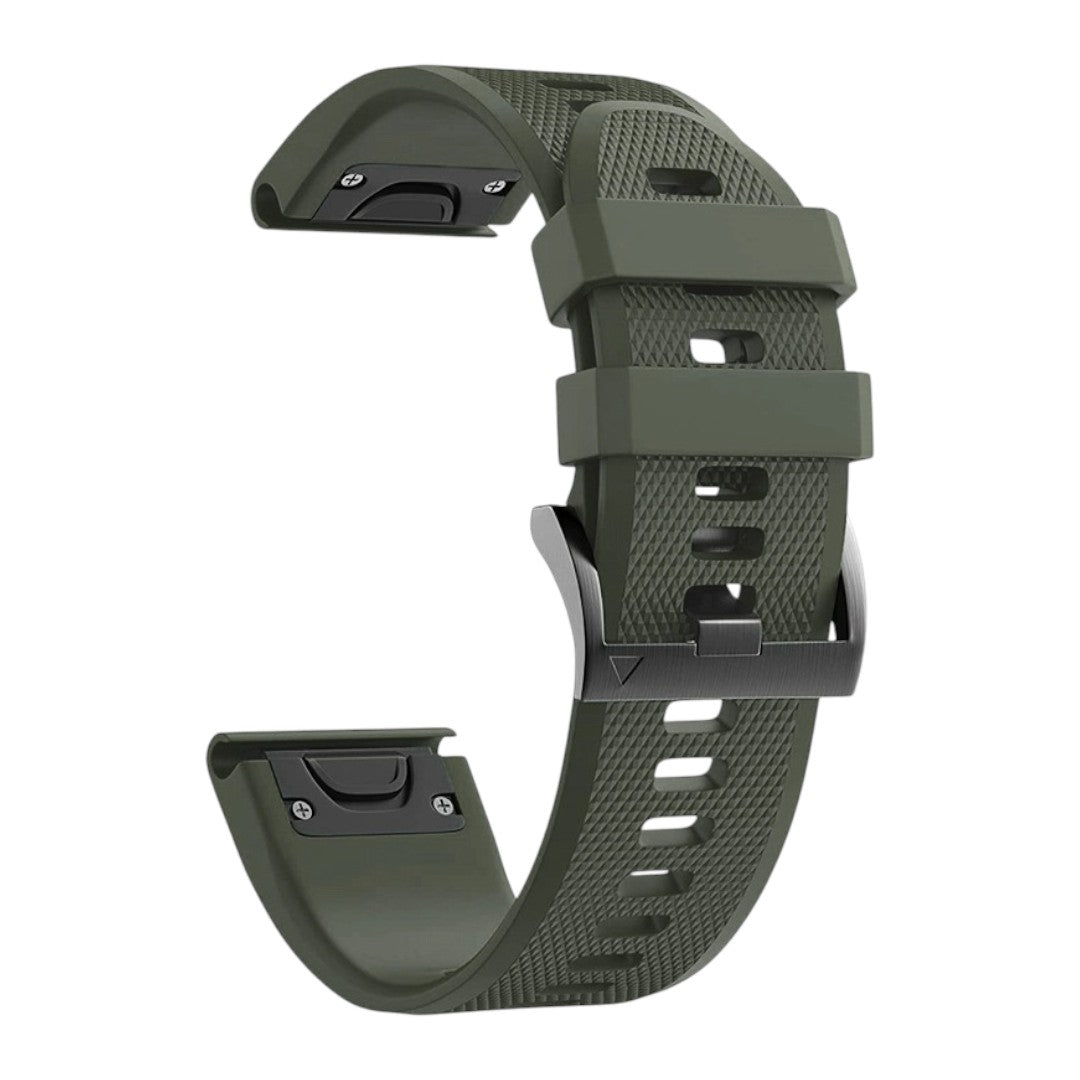 Gunner Garmin 矽膠點紋單色錶帶 - hkwatchbandco