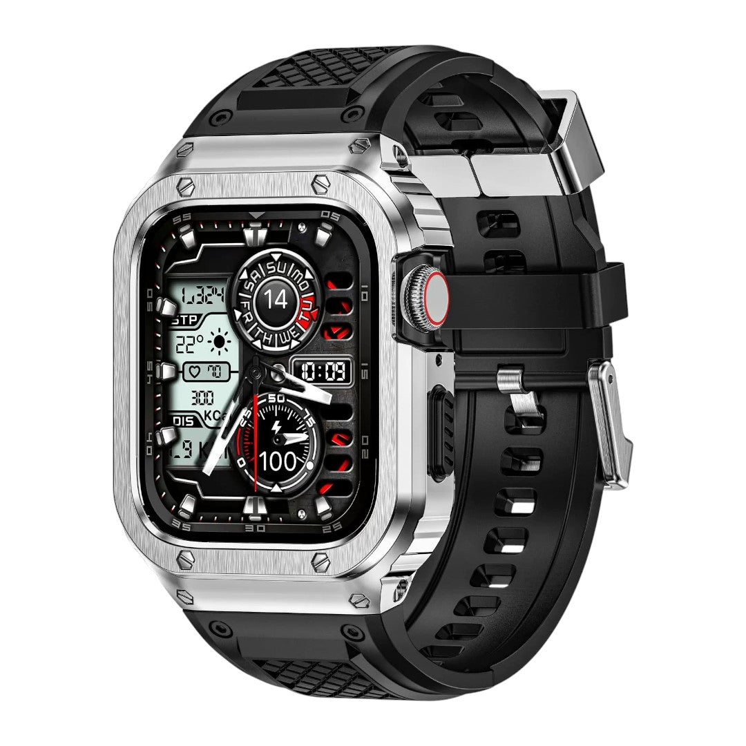 Apple 改裝系列: Micah AP Royal Oak 組合 (不鏽鋼錶殼；矽膠錶帶) - hkwatchbandco