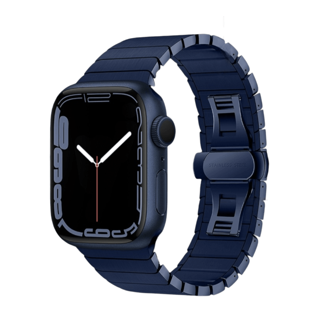 Atlas Apple 金屬蝴蝶扣錶帶 - hkwatchbandco