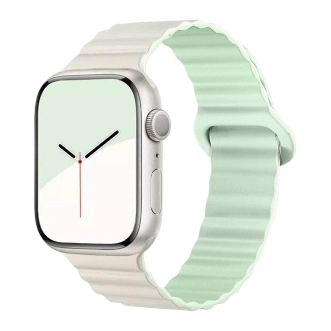 Asher Apple 矽膠雙併色錶帶 - hkwatchbandco