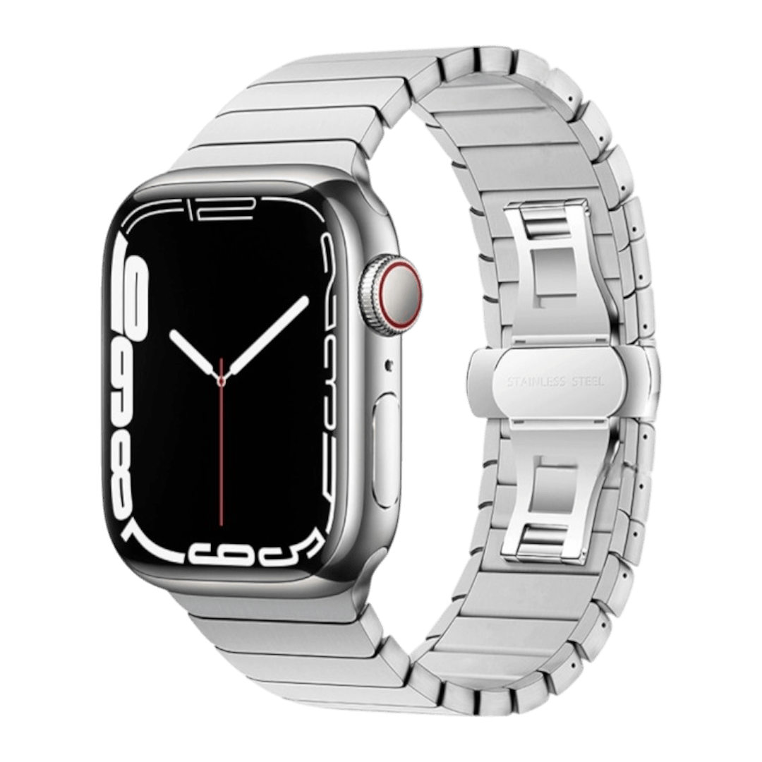 Atlas Apple 金屬蝴蝶扣錶帶 - hkwatchbandco