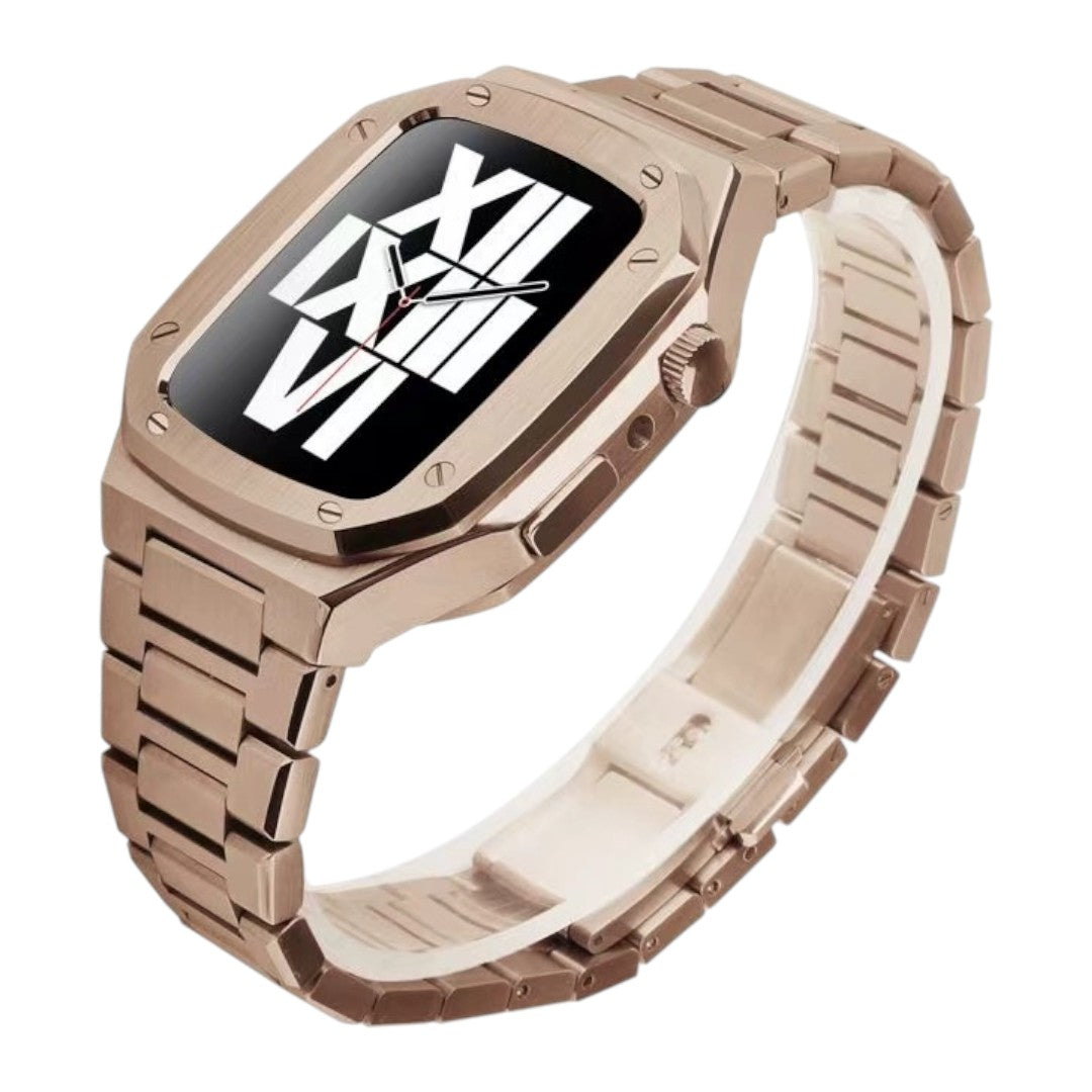 Apple 改裝系列: Milo AP Royal Oak 淨色不銹鋼組合 - hkwatchbandco