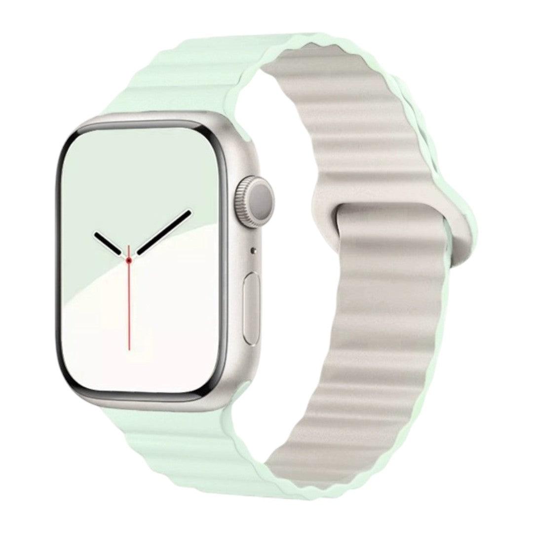 Asher Apple 矽膠雙併色錶帶 - hkwatchbandco