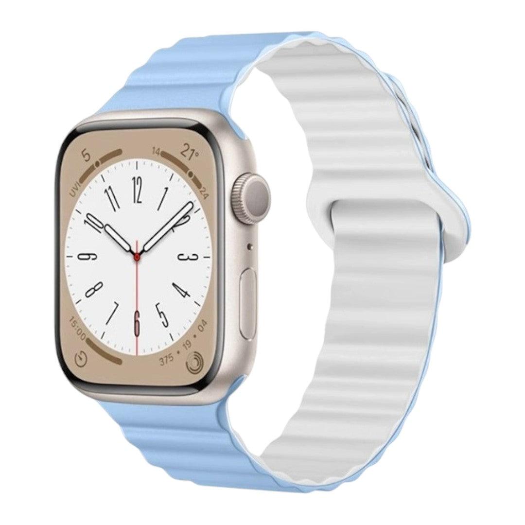Abdalla Apple 矽膠雙併色錶帶 - hkwatchbandco