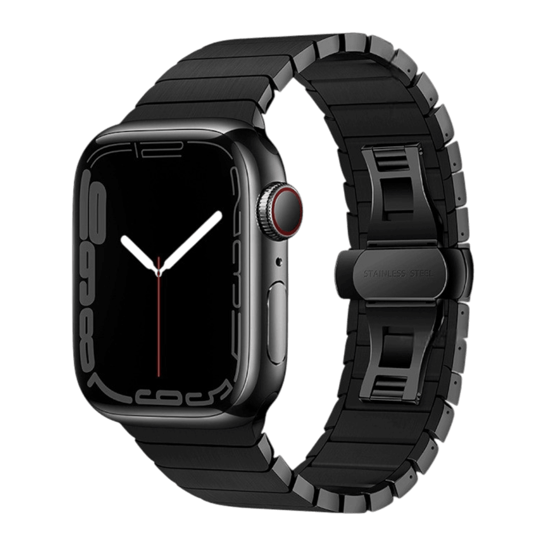 Atlas Apple 金屬蝴蝶扣錶帶 - hkwatchbandco