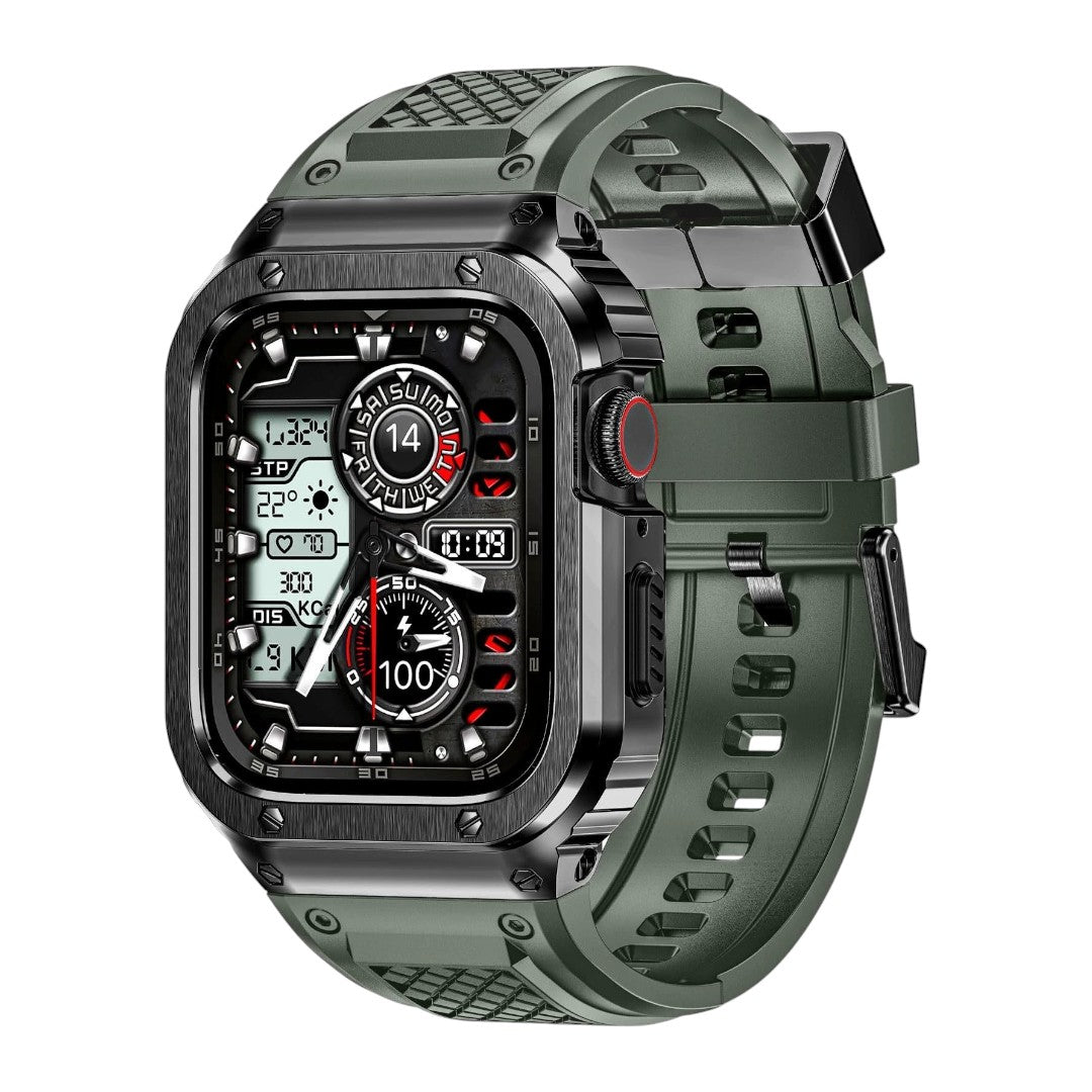 Apple 改裝系列: Micah AP Royal Oak 組合 (不鏽鋼錶殼；矽膠錶帶) - hkwatchbandco