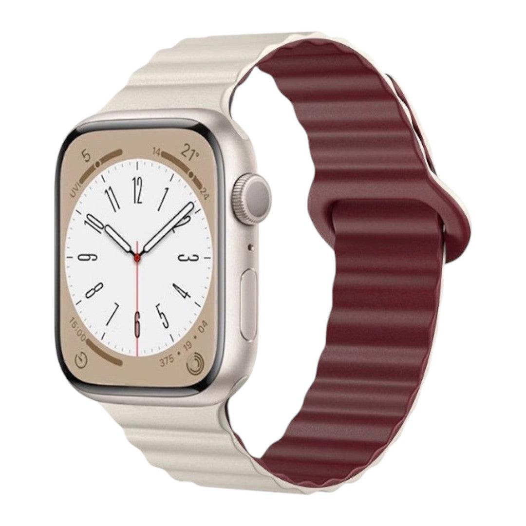 Asher Apple 矽膠雙併色錶帶 - hkwatchbandco