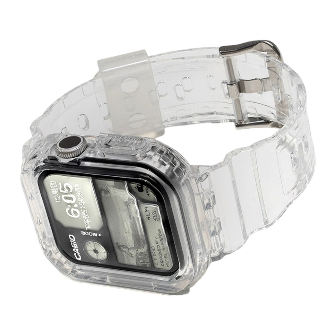 Apple 改裝系列: Miles Casio 透明組合 - hkwatchbandco