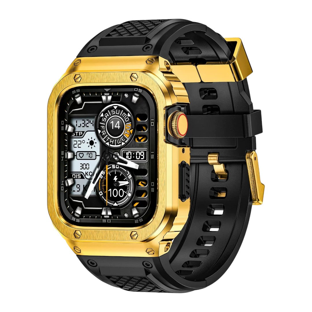Apple 改裝系列: Micah AP Royal Oak 組合 (不鏽鋼錶殼；矽膠錶帶) - hkwatchbandco