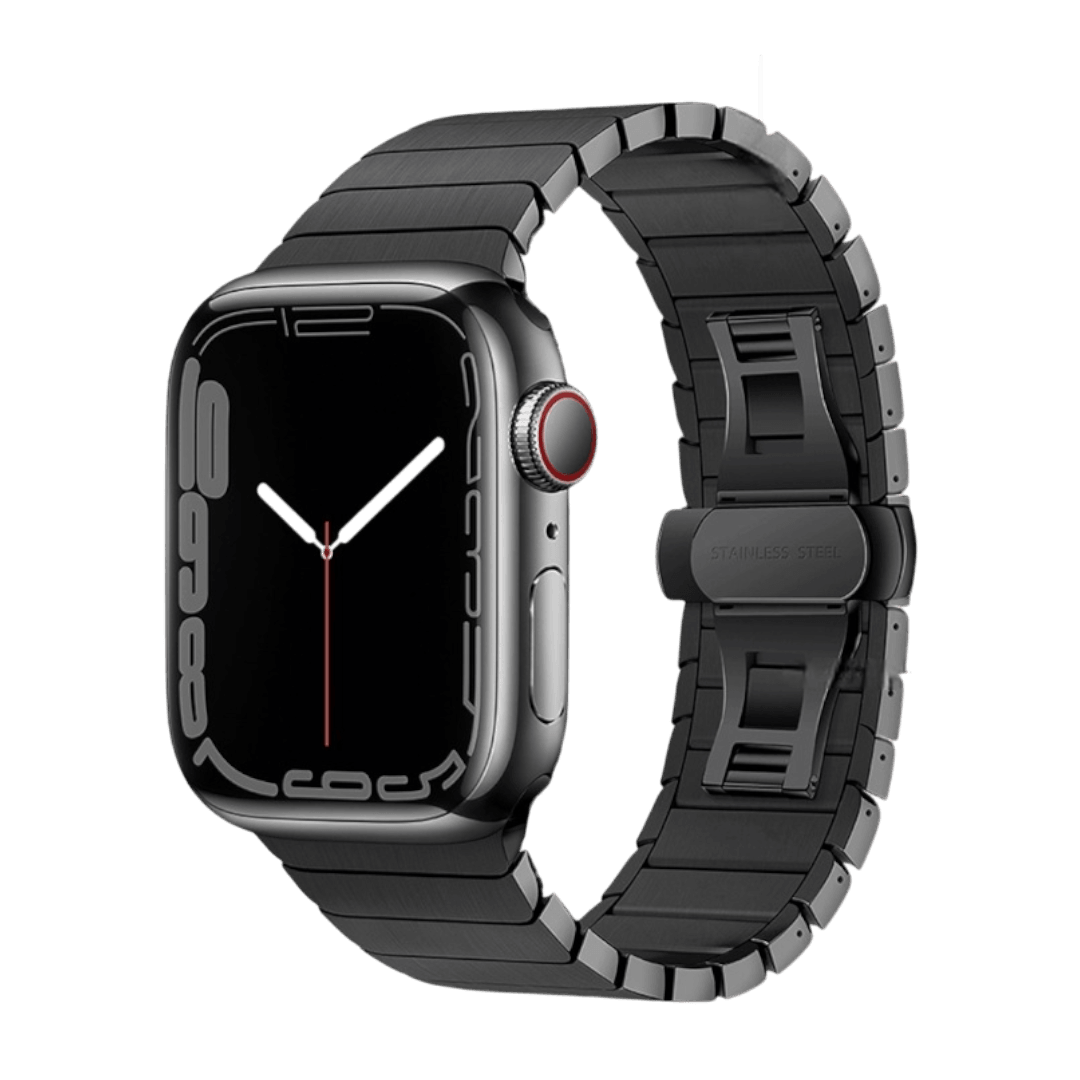 Atlas Apple 金屬蝴蝶扣錶帶 - hkwatchbandco