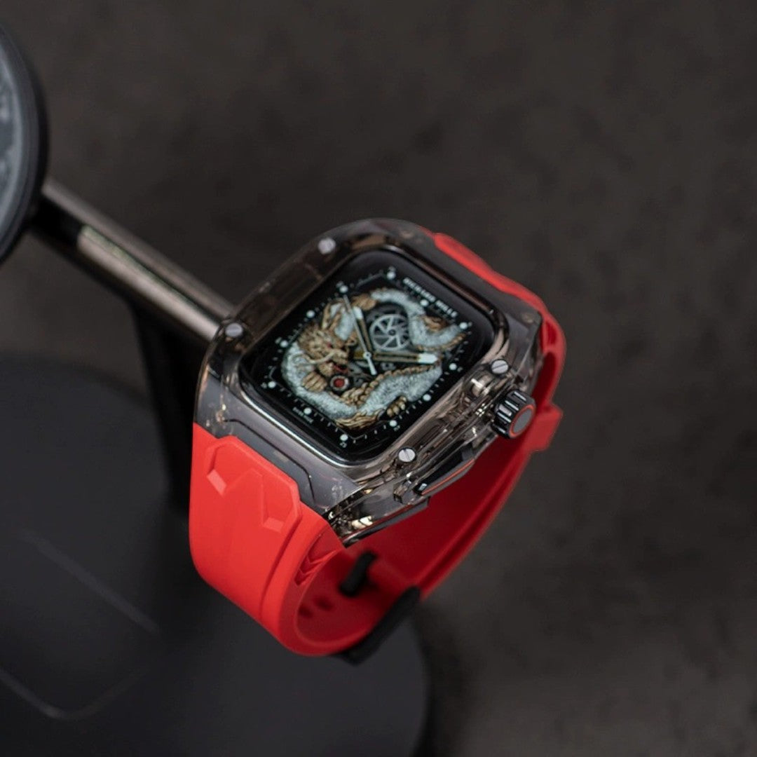 Abdalla Apple 矽膠雙併色錶帶 (42mm | 折疊版｜3200mAh) - hkwatchbandco