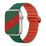 Abdalla Apple 矽膠雙併色錶帶 - hkwatchbandco