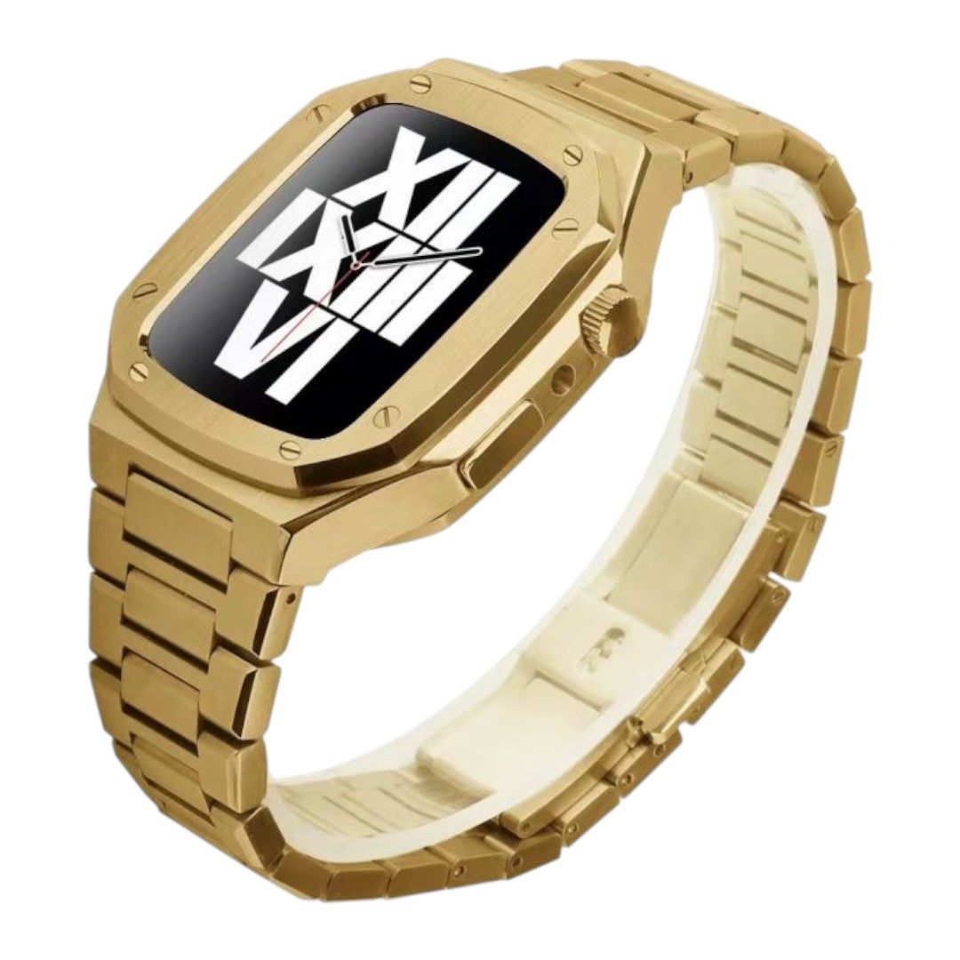 Apple 改裝系列: Milo AP Royal Oak 淨色不銹鋼組合 - hkwatchbandco