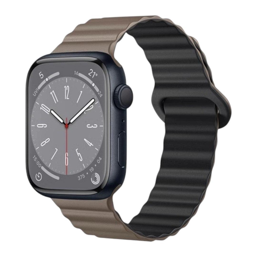 Abdalla Apple 矽膠雙併色錶帶 - hkwatchbandco