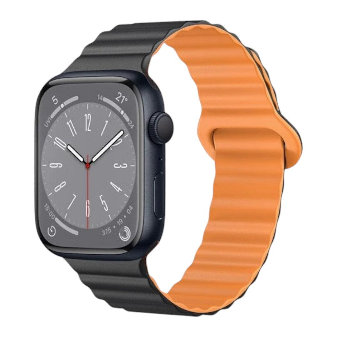 Asher Apple 矽膠雙併色錶帶 - hkwatchbandco