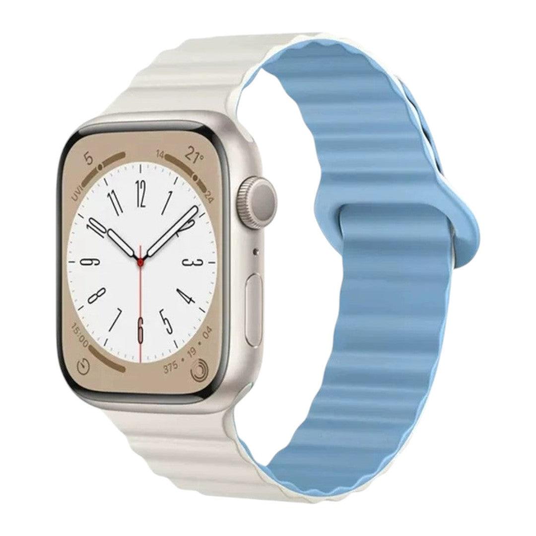 Asher Apple 矽膠雙併色錶帶 - hkwatchbandco