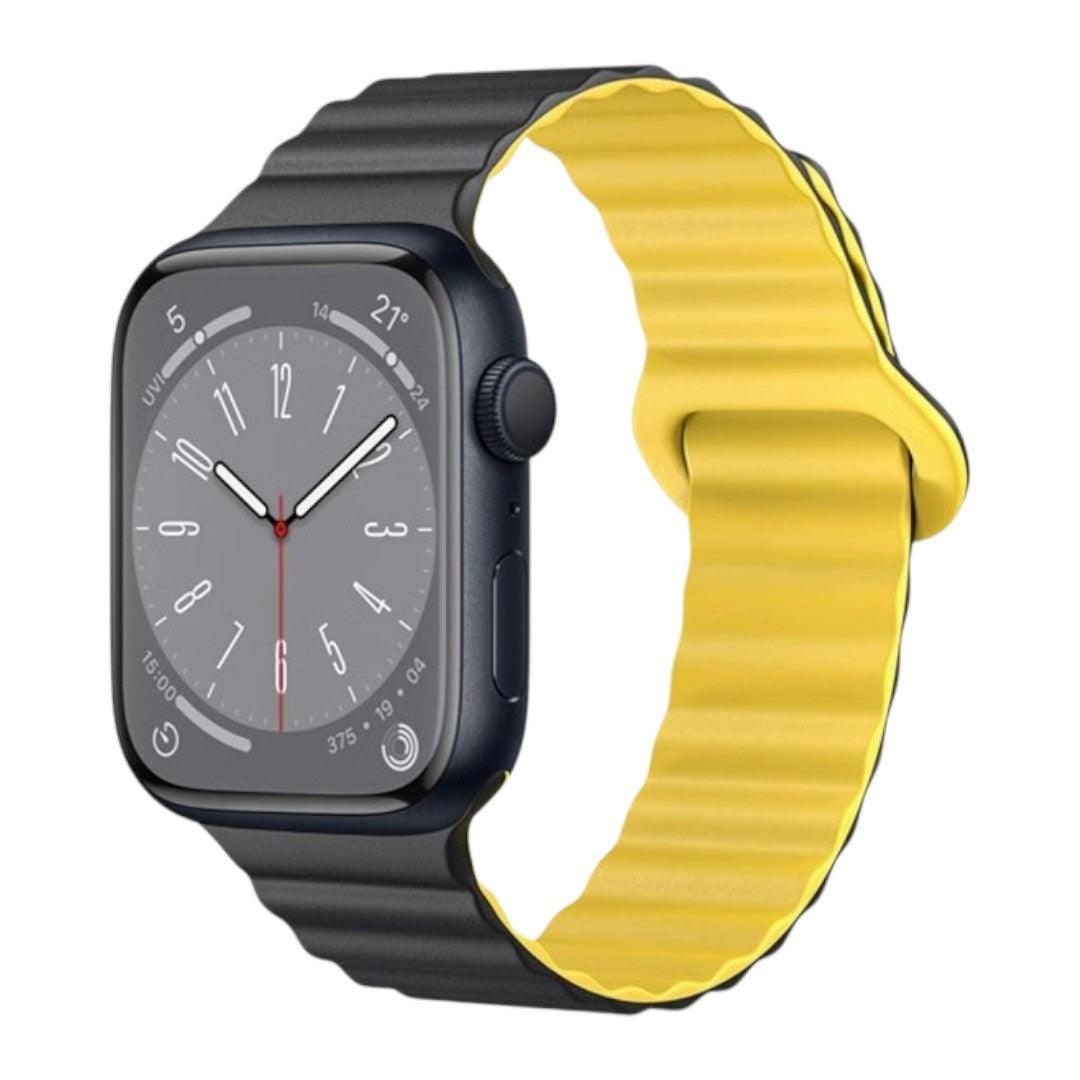 Abdalla Apple 矽膠雙併色錶帶 - hkwatchbandco