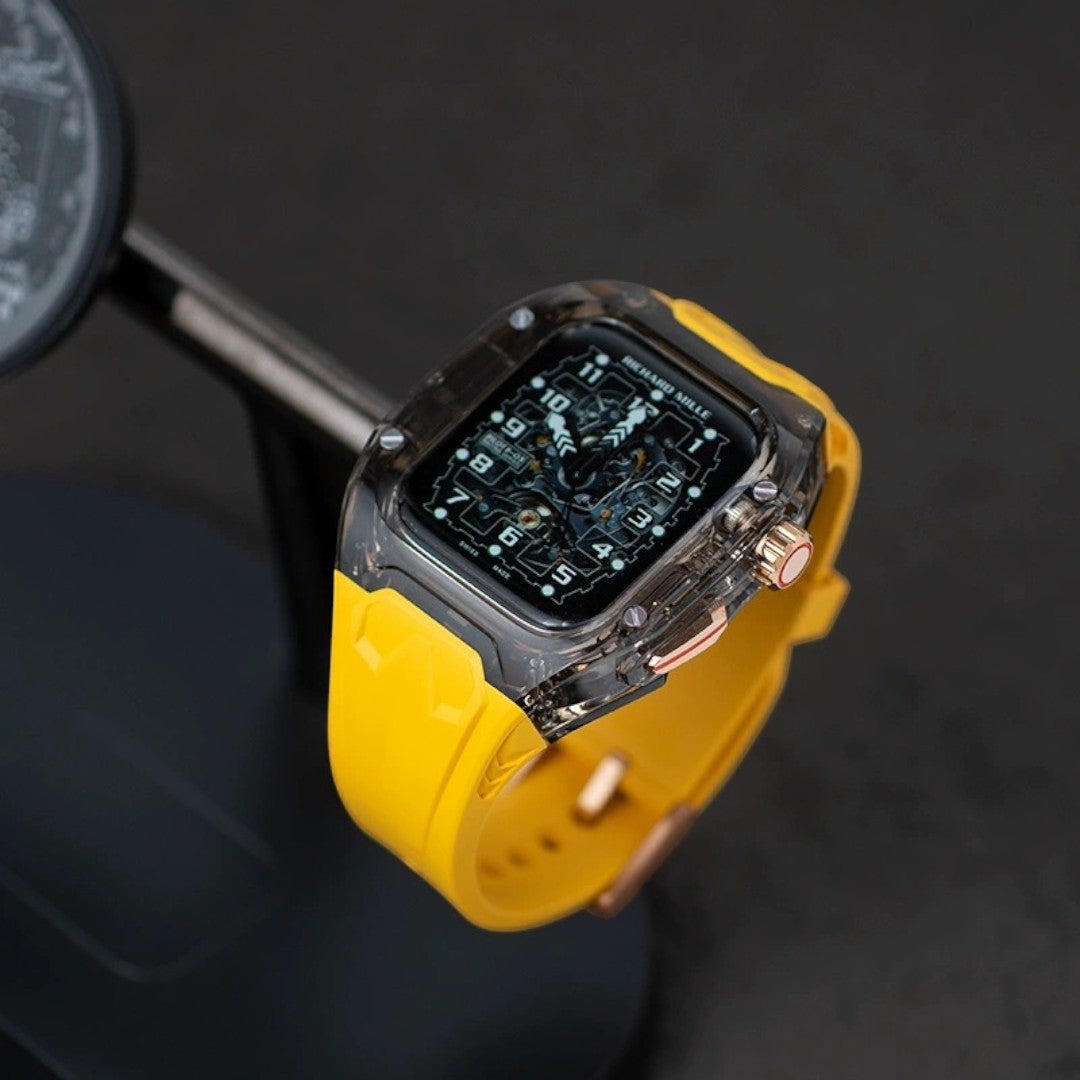 Abdalla Apple 矽膠雙併色錶帶 (42mm | 折疊版｜3200mAh) - hkwatchbandco