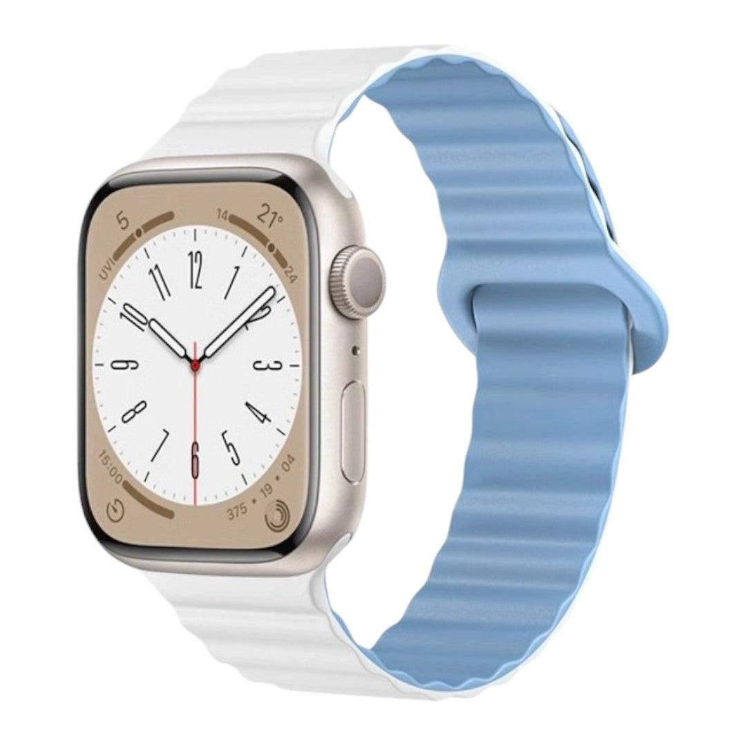 Abdalla Apple 矽膠雙併色錶帶 - hkwatchbandco