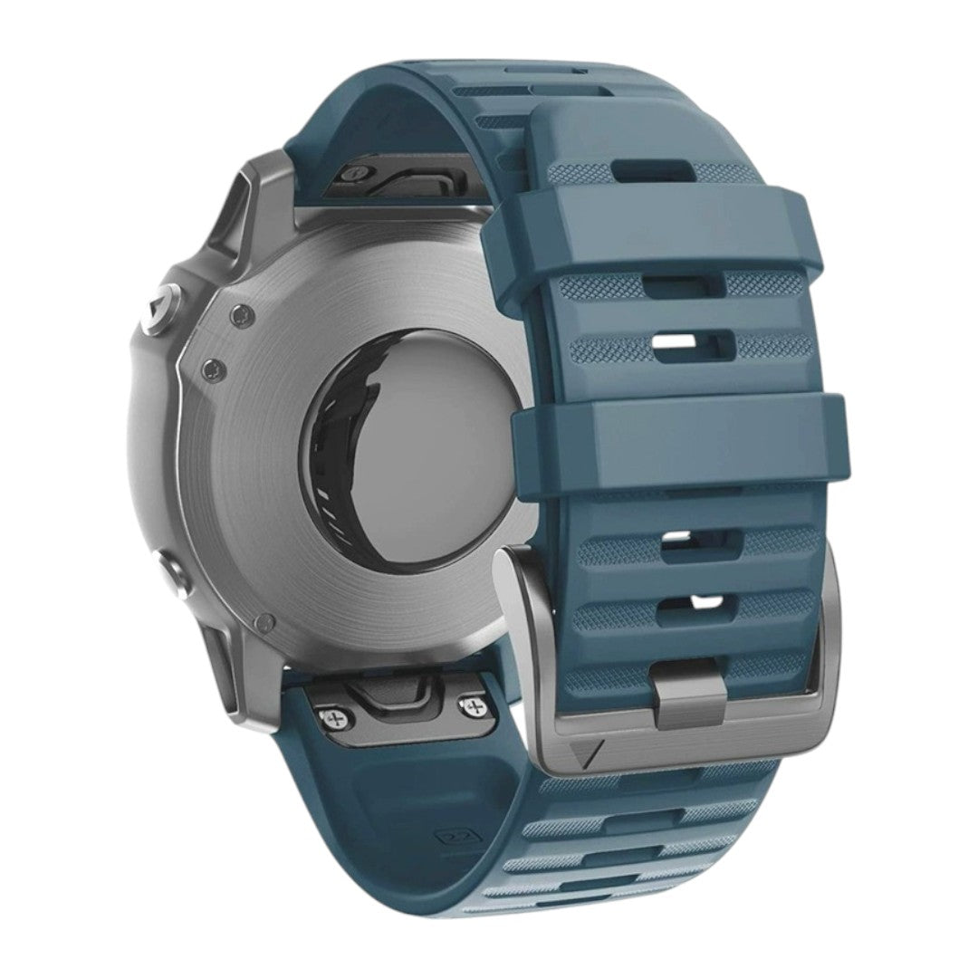 Gab Garmin 矽膠條紋單色錶帶 - hkwatchbandco