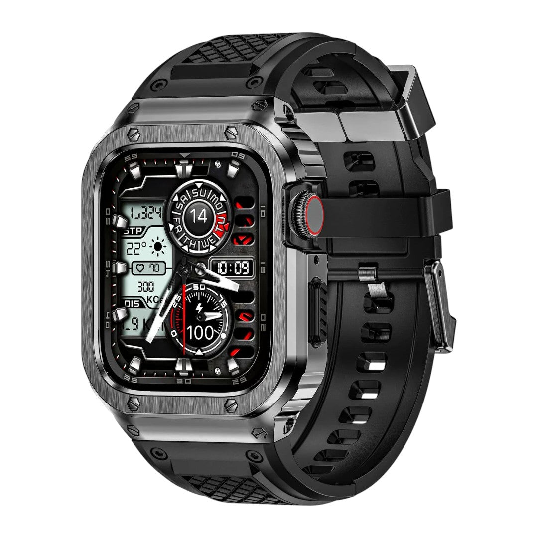Apple 改裝系列: Micah AP Royal Oak 組合 (不鏽鋼錶殼；矽膠錶帶) - hkwatchbandco