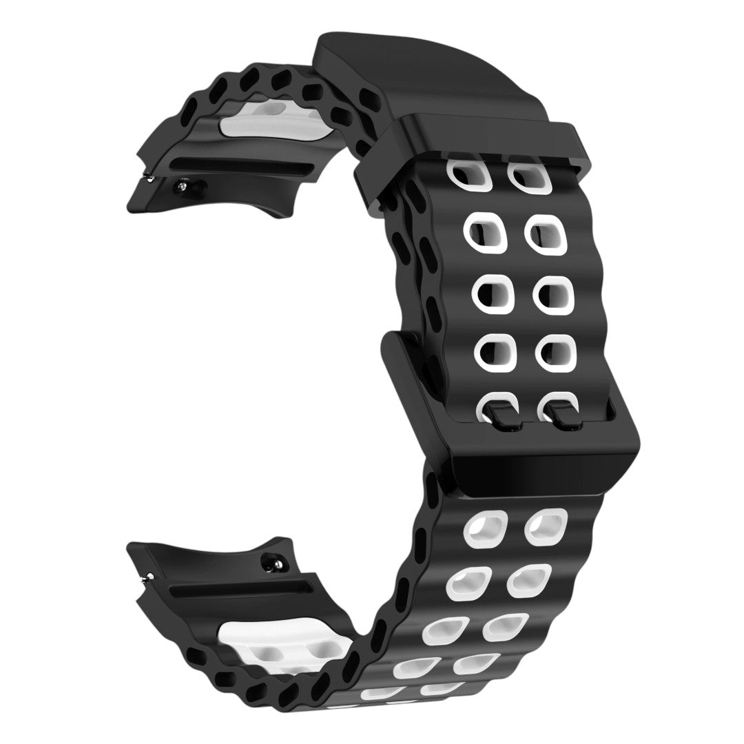 Salvador 拼色雙孔矽膠錶帶 - hkwatchbandco