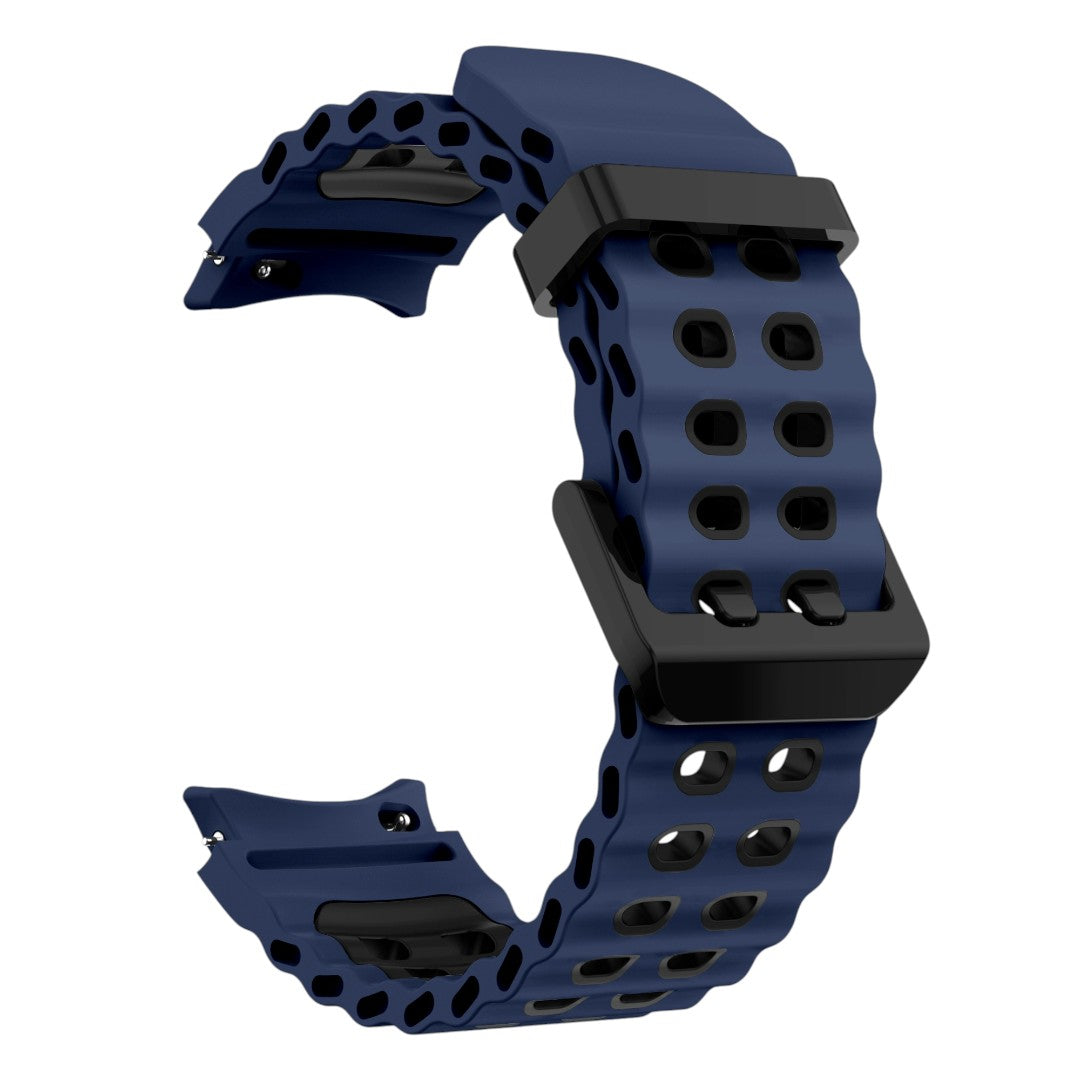 Salvador 拼色雙孔矽膠錶帶 - hkwatchbandco